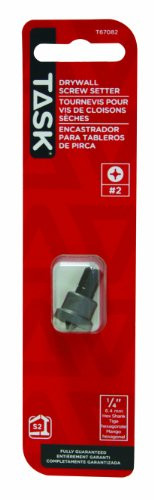 Task Tools T67082 1-Inch Drywall Screw Setter  with Number-2 Phillips Bit