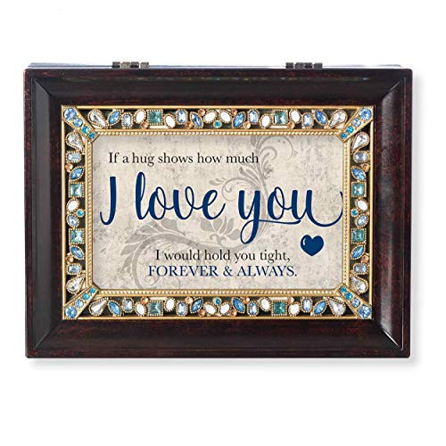 Roman Recipient Collection I Love You Jeweled Music Box Brown Large