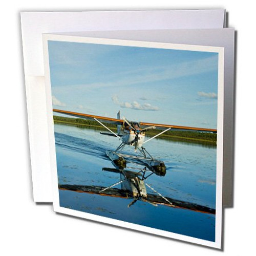 3dRose Alaska, Gates of The Arctic NP, Floatplane - Greeting Cards, 6 x 6", Set of 12 (gc_87523_2) 3dRose Alaska, Gates of The Arctic NP, Floatplane - Greeting Cards, 6 x 6", Set of 12 (gc_87523_2)