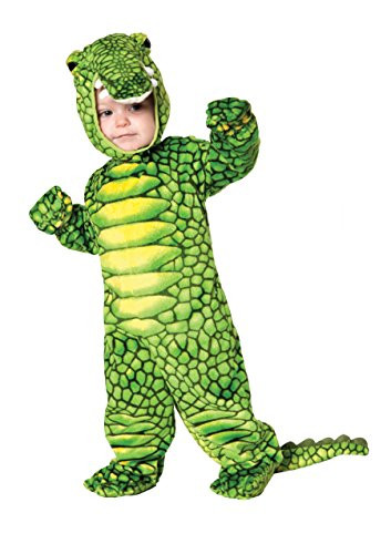 Underwraps Costumes Baby's Alligator Costume Jumpsuit, Green/Black, Small