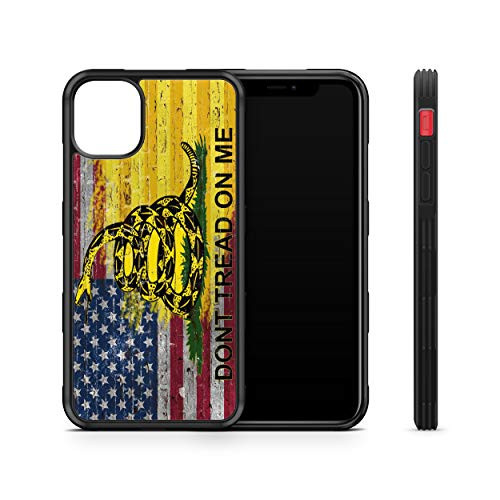 407Case Fits iPhone 11 6.1" American Gadsden Flag Brick Wall Hyper Shock Rubber Protective TPU Case (iPhone 11 6.1")