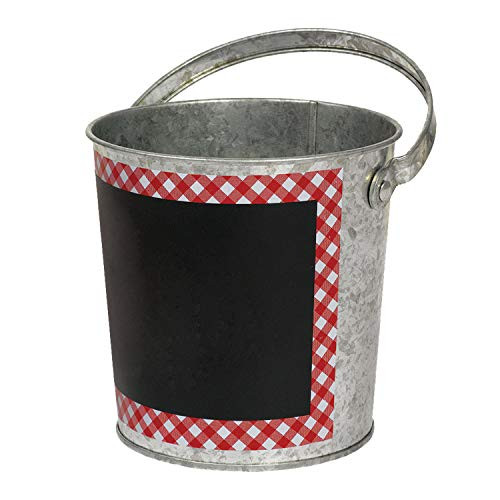 amscan Picnic Party Chalkboard Bucket, 4.75"