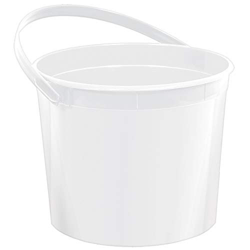 Plastic Bucket | White | Party Accessory
