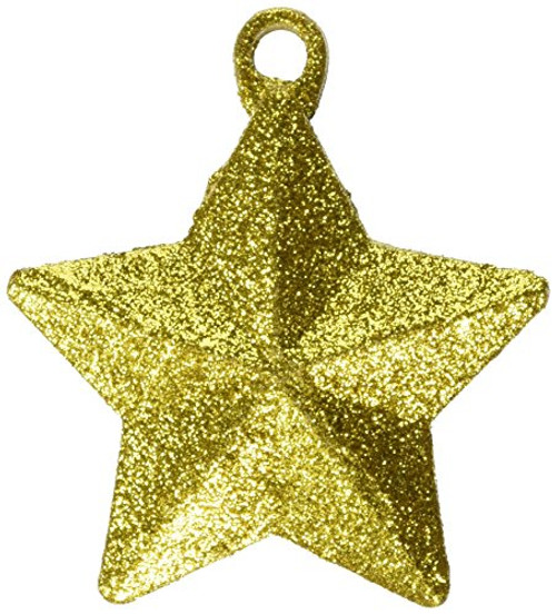 amscan Gold Glitter Star Balloon Weight | Party Decor | 12 Ct. amscan Gold Glitter Star Balloon Weight | Party Decor | 12 Ct.