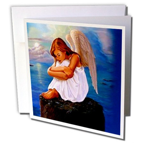 3dRose Angel - Greeting Cards, 6 x 6 inches, set of 6 (gc_703_1) 3dRose Angel - Greeting Cards, 6 x 6 inches, set of 6 (gc_703_1)