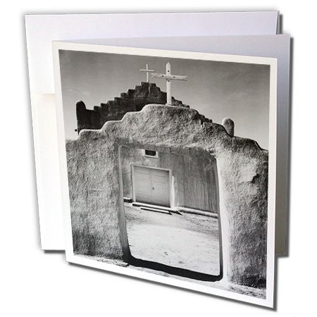 3dRose Ansel Adams SW Church Photography - Greeting Cards, 6 x 6 inches, set of 6 (gc_50873_1)