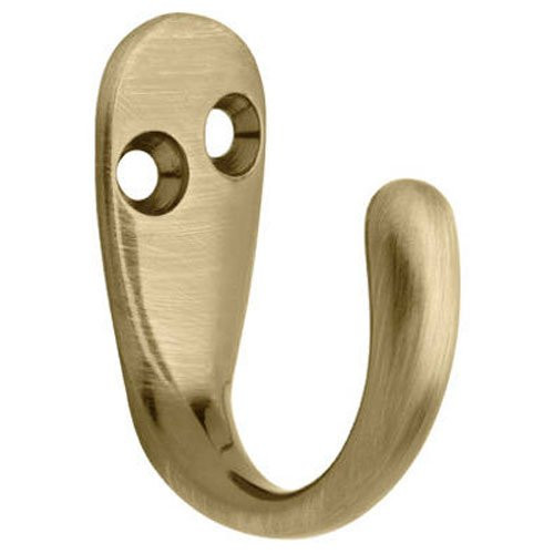 Liberty Hardware B59103Z-AB-C Single Prong Robe Hook, Antique Brass