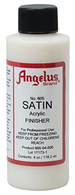 Angelus Satin Acrylic Finisher, 4 oz, Clear Angelus Satin Acrylic Finisher, 4 oz, Clear