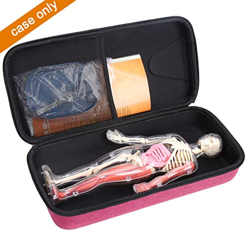 Aproca Hard Storage Travel Carrying Case for SmartLab Toys Squishy Human Body (Red)