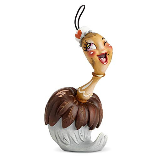 Enesco World of Miss Mindy Disney Beauty and The Beast Plumette Figurine, 4.72 Inch, Multicolor