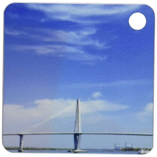 3dRose Arthur Ravenel Jr. Bridge, Charleston, South Carolina, Adam Jones Key Chains, Set of 2 (kc_94246_1)
