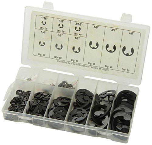 K-Tool International KTI-00072 E-Clip Assortment - 300 Piece