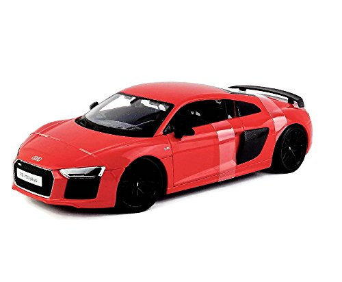 MAISTO 1:18 SPECIAL EDITION AUDI R8 V10 RED PLUS BLACK RIMS