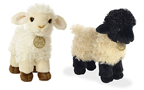 Aurora 7" Miyoni Baby Lamb and 8.5" Suffolk Lamb Bundle