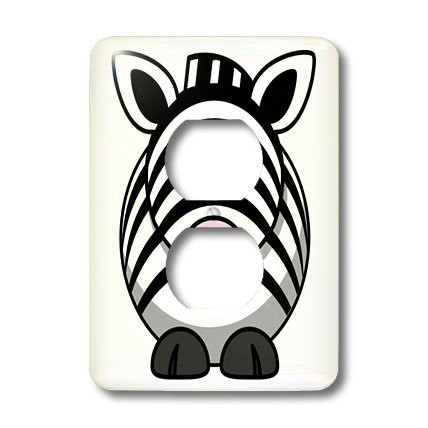 3dRose  lsp_38176_6 Baby Zebra 2 Plug Outlet Cover