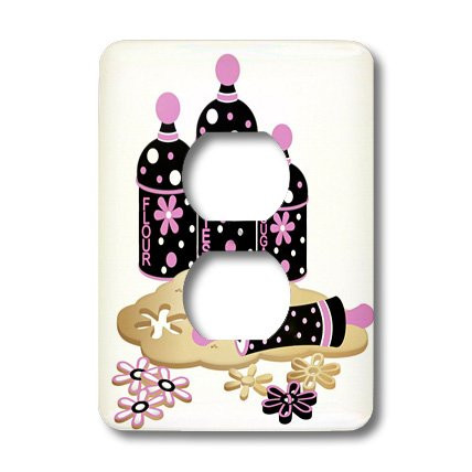 3dRose lsp_35898_6"Baking Cookies 2 Plug Outlet Cover