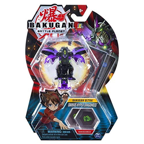 Bakugan Ultra - Darkus Hyper Dragonoid - 3-inch Tall Collectible Transforming Creature, for Ages 6 and Up - Wave 6