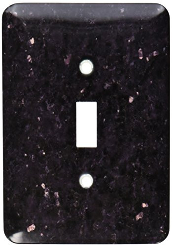 3dRose lsp_97939_1 Black Galaxy granite print Single Toggle Switch, Multicolor