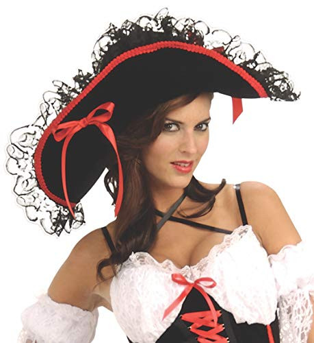 Rubie's Women's Queen of The Sea Pirate Hat, Multicolor, One Size