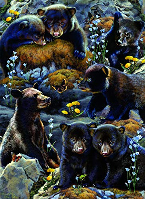 Bear Cubs 500 pc Oversized Pieces Jigsaw Puzzle by SUNSOUT INC Bear Cubs 500 pc Oversized Pieces Jigsaw Puzzle by SUNSOUT INC