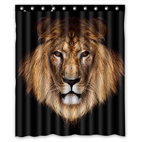 FMSHPON Lion Waterproof Polyester Fabric Shower Curtain 60 x 72 Inches FMSHPON Lion Waterproof Polyester Fabric Shower Curtain 60 x 72 Inches