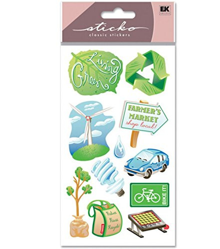 EK Success Sticko Classic Stickers, Being Green