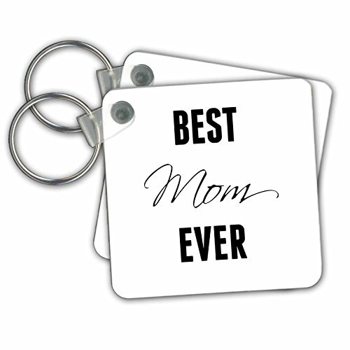 Best Mom ever - Key Chains, 2.25 x 2.25 inches, set of 2 (kc_224109_1)