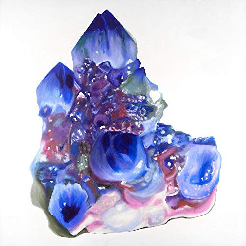 Posterazzi Collection Blue and Purple Quartz Cristal Poster Print by Atelier B Art Studio (12 x 12)