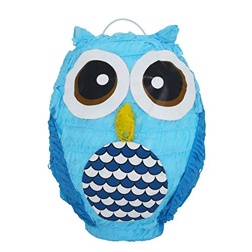 Blue Owl Bird Pinata - Mexican Pi?? - Handmade in Mexico