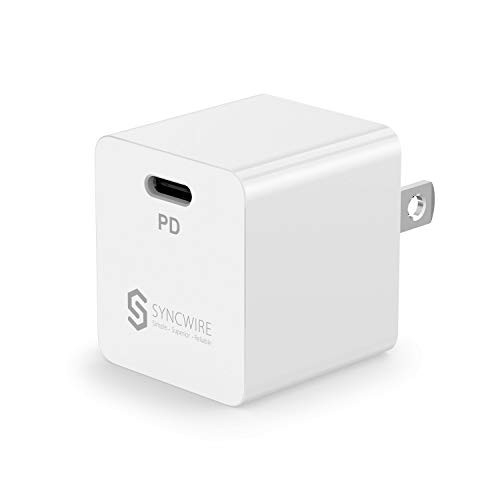 Syncwire USB C Charger 18W PD 3.0 Type C Fast Wall Charger Adapter with Power Delivery Quick Charge for iPhone 11/11 Pro/11 Pro Max/XS/XR/X/8/iPad Pro Samsung S10 Google Pixel Nintendo Switch