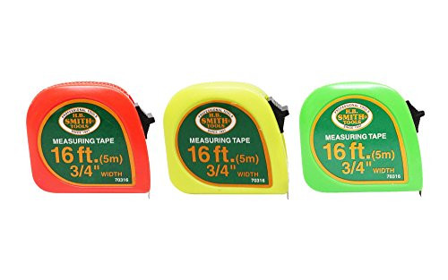 H.B. Smith Tools 16" Self-Retracting Measuring Tape, 2-Pack