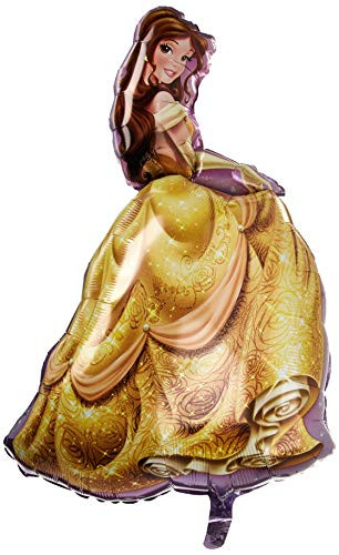 Anagram 28473 Princess Belle Supershape Foil Balloon, 39", Multicolored