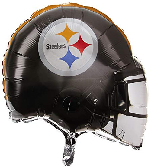 Anagram 26286 NFL Pittsburgh Steelers Football Helmet Foil Balloon, 21", Multicolored Anagram 26286 NFL Pittsburgh Steelers Football Helmet Foil Balloon, 21", Multicolored