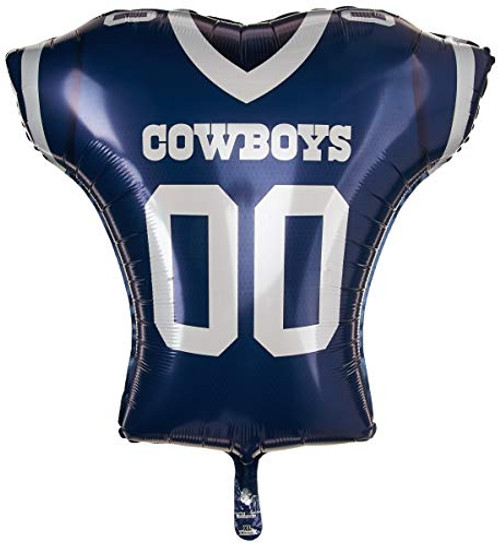 Anagram 26194 NFL Dallas Cowboys Football Jersey Foil Balloon, 24", Multicolored Anagram 26194 NFL Dallas Cowboys Football Jersey Foil Balloon, 24", Multicolored