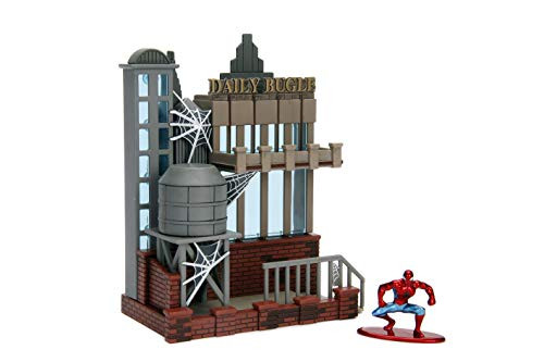 Jada Nano Metalfigs 99983 Toys Marvel Spider Man City Scene-Daily Bugle Display with Figure, Multicolor Jada Nano Metalfigs 99983 Toys Marvel Spider Man City Scene-Daily Bugle Display with Figure, Multicolor