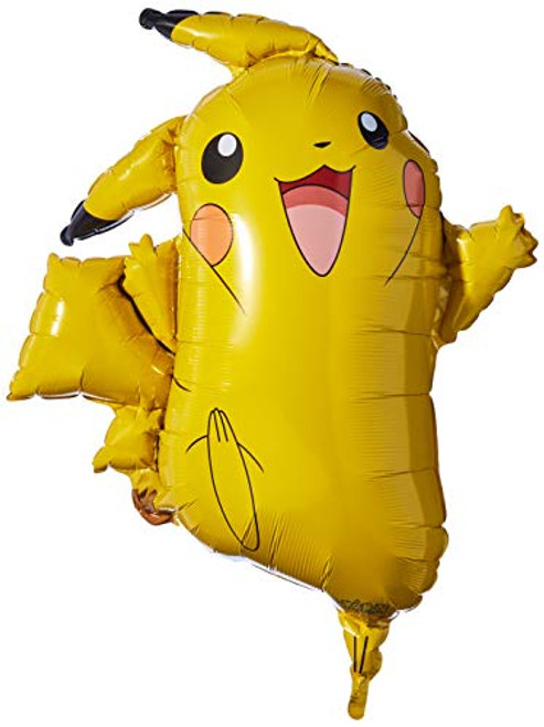 Anagram 29460 Pikachu Supershape Foil Balloon, 31", Multicolored