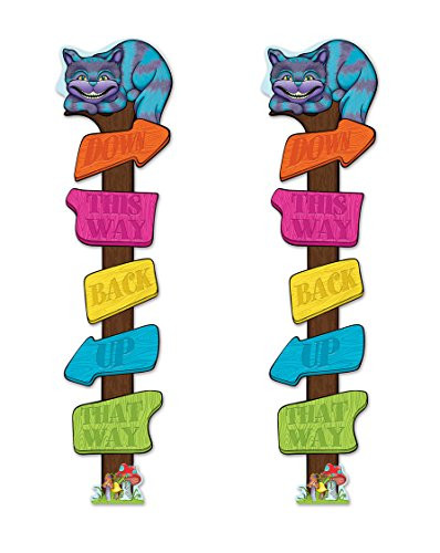 Beistle 59937, 2 Piece Directional Post Cutouts, 66", Multicolor