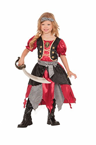 Forum Novelties Girls Buccaneer Princess Costume, Multicolor, Medium