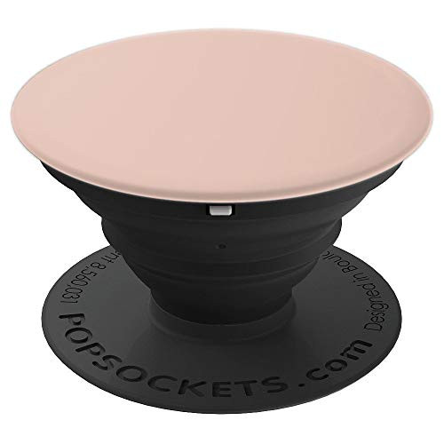 Rose Pink - Matte Blush For Women, Girls - Plain Solid Color PopSockets Grip and Stand for Phones and Tablets