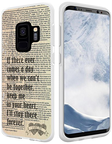 S9 Case Quotes About Love, Hungo Compatible Soft Tpu Silicone Protector Cover Case Replacement For Samsung Galaxy S9 Quotes Lyrics Writings From Books
