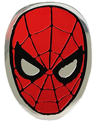 C&D Visionary Spiderman Spidey Head Metal Sticker, 8cm, Silver