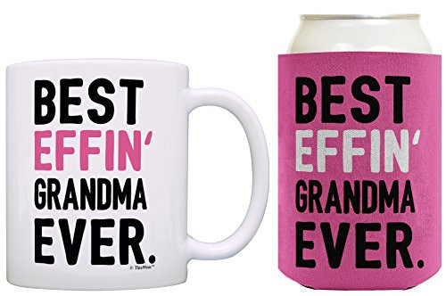 Birthday Gifts for Grandma Best Effin Grandma Ever Mothers Day Gifts for Grandma Gift Coffee Mug and Can Coolie Drink Cooler Bundle Pack Birthday Gifts for Grandma Best Effin Grandma Ever Mothers Day Gifts for Grandma Gift Coffee Mug and Can Coolie Drink Cooler Bundle Pack