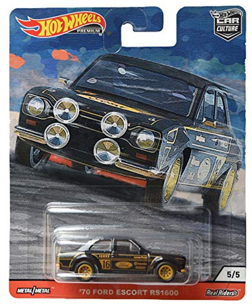 Hot Wheels Car Culture Door Slammers '70 Ford Escort RS1600 5/5, Black Hot Wheels Car Culture Door Slammers '70 Ford Escort RS1600 5/5, Black