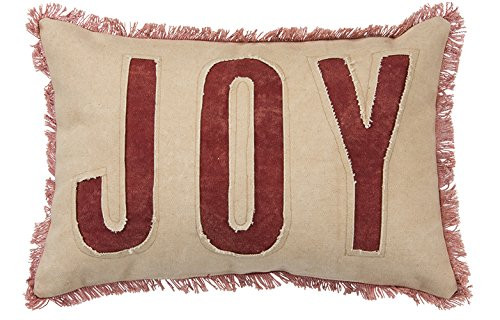 Primitives by Kathy Holiday Joy Cotton Throw Pillow