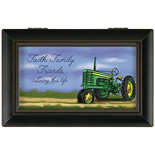 Carson Home Accents Faith Family Friends Music Box, Black