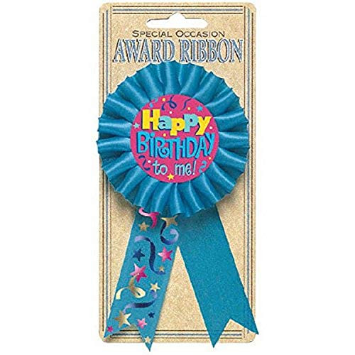 Amscan 21164.44 Award Ribbon Party Favor, 5 1/2", Blue