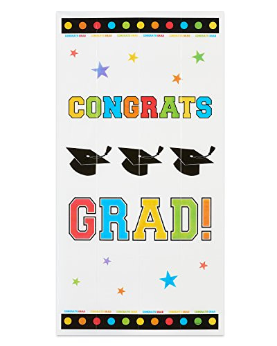 American Greetings Congrats Grad Door Cover Decoration, Multicolor