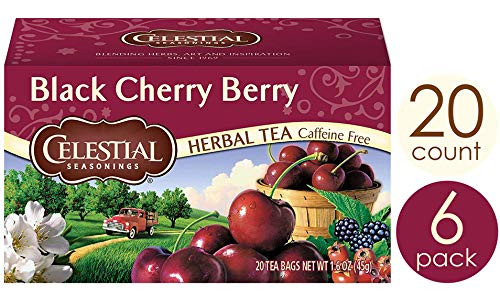 Celestial Seasonings Herbal Tea, Black Cherry Berry, 20 Count (Pack of 6) Celestial Seasonings Herbal Tea, Black Cherry Berry, 20 Count (Pack of 6)