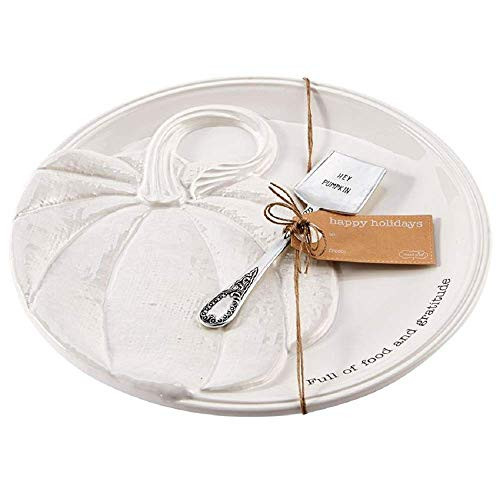 Mud Pie Thanksgiving Round Pumpkin Platter