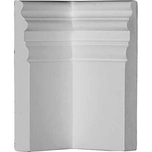 7 3/8"H x 4 3/8"P Hillsborough Baseboard Moulding Inside Corner